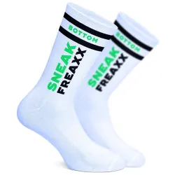 SneakFreaxx Chaussettes Socken Neon Bottom Vert